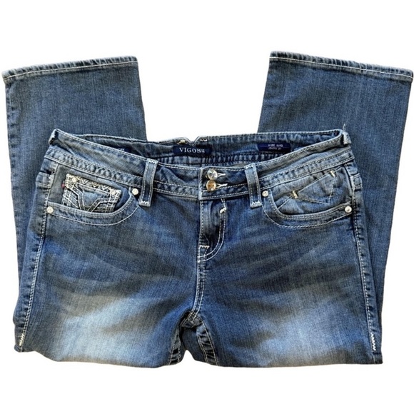 VIGOSS💎 Women’s “The New York” Mid-Rise Capri Jeans 👖💎👡✨ Size 11/12 - Picture 3 of 16